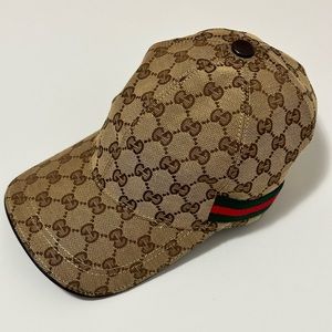 ORIGINAL GG CANVAS BASEBALL HAT WITH WEB